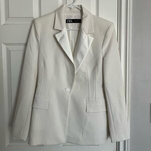 Zara Women's Cream White Blazer